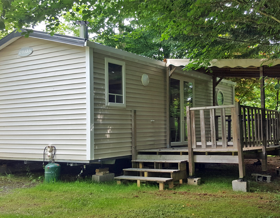 Mobil home 784 avec terrasse sur parcelle